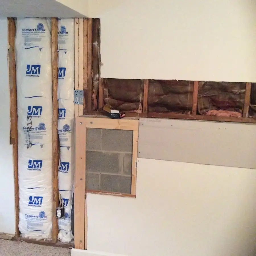Wall insulation replacement during Contents Cleaning & Restoration in Carrollwood